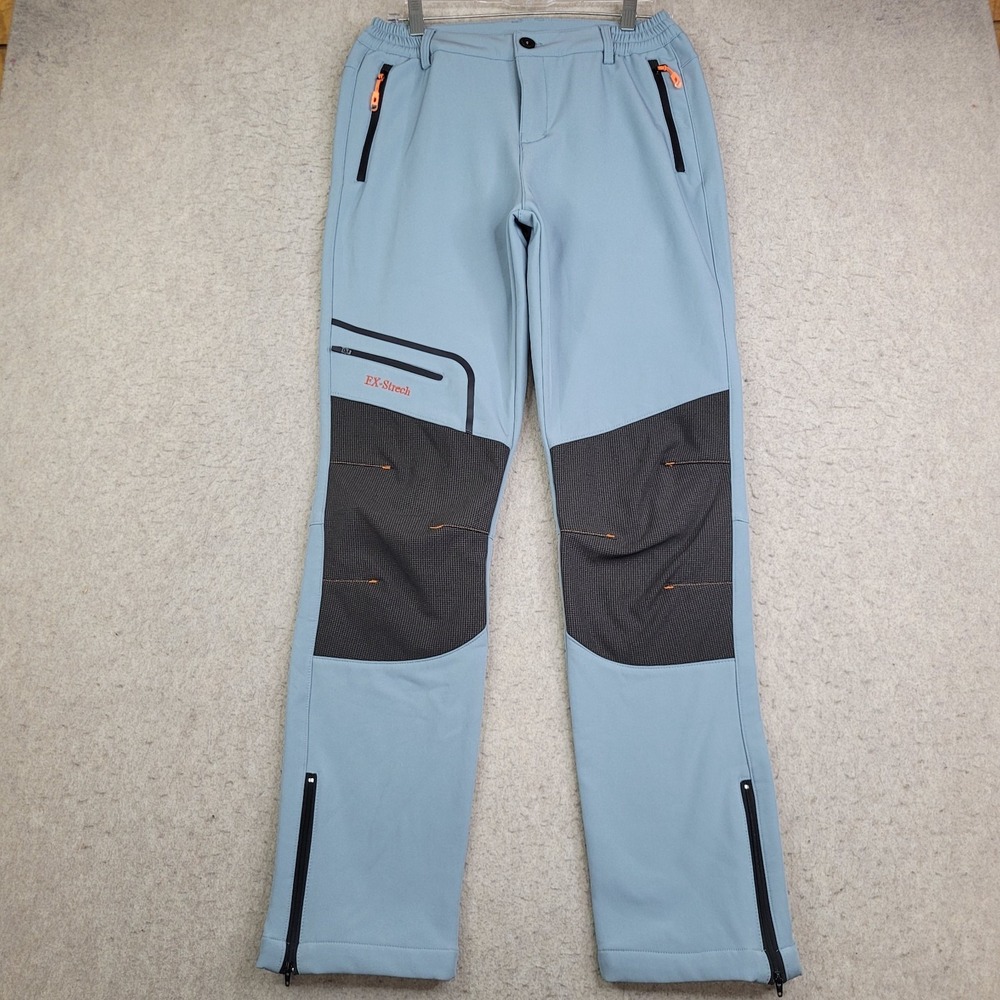 Postropaky EX-Stretch Ski Pants Women's 4‎ Regular Blue Softshell Fleece Lined